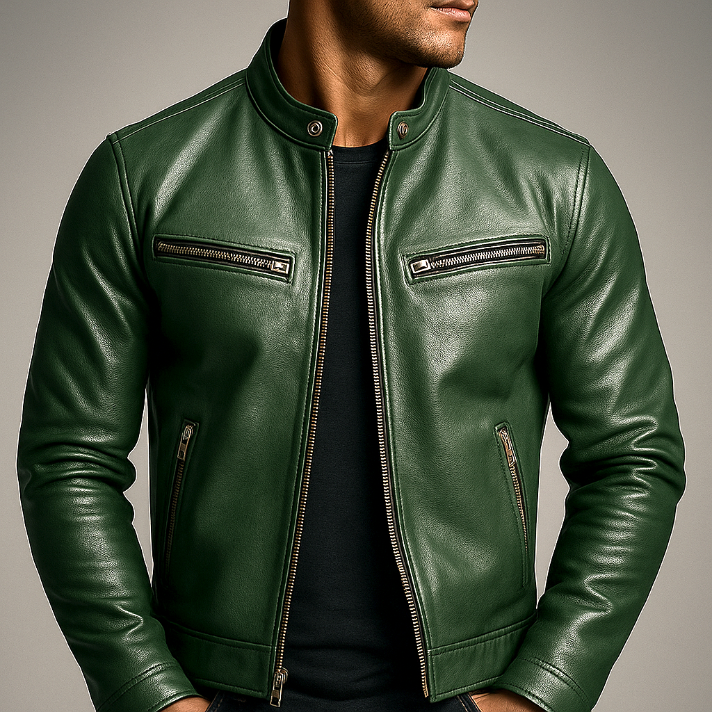 JAVIER - CHAQUETA DE CUERO VINTAGE