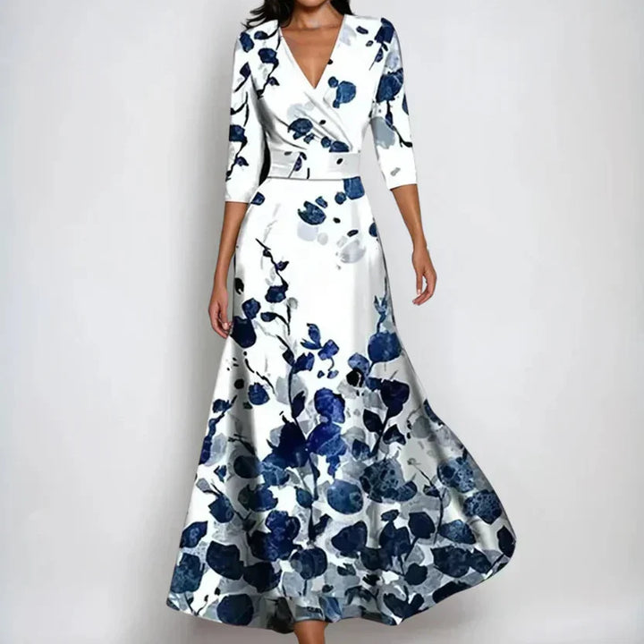 CARMEN - VESTIDO CRUZADO CON ESTAMPADO FLORAL