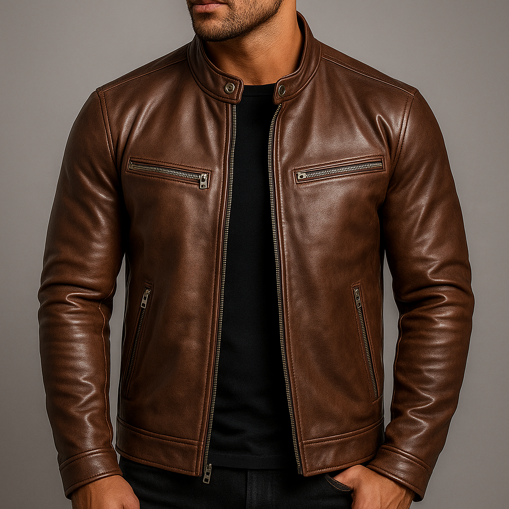 JAVIER - CHAQUETA DE CUERO VINTAGE