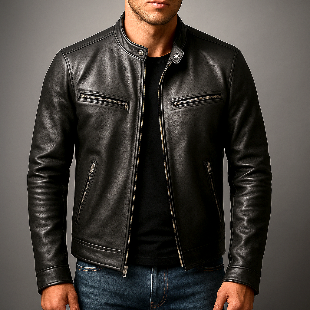 JAVIER - CHAQUETA DE CUERO VINTAGE