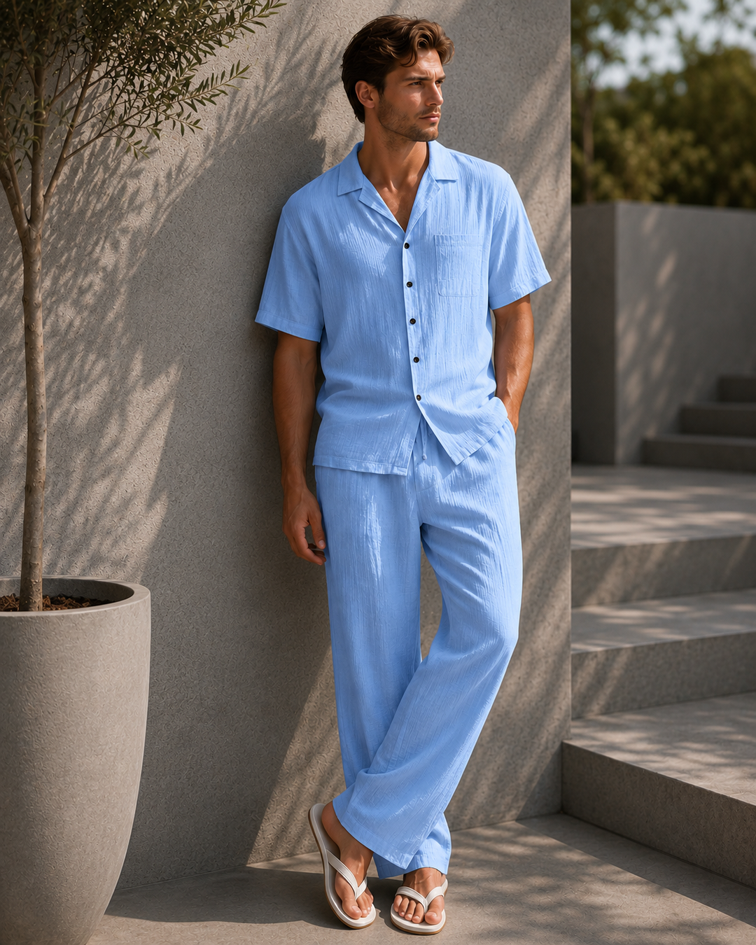 CARLOS | CONJUNTO PREMIUM DE LINO PARA EL VERANO