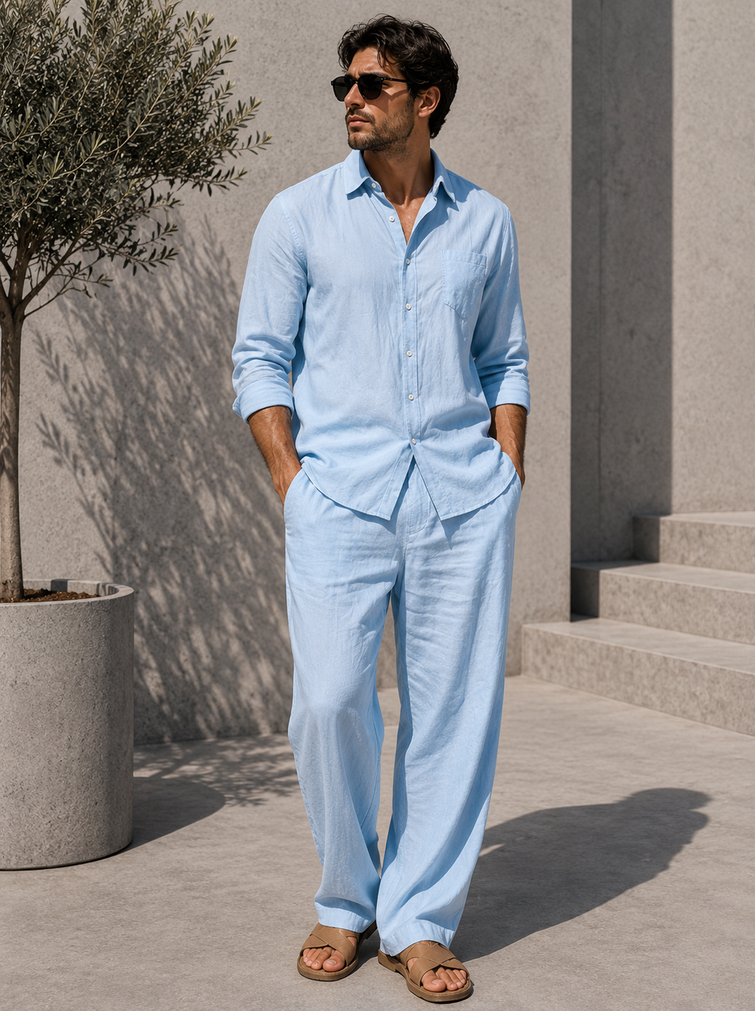CRISTIAN | CONJUNTO PREMIUM DE LINO NATURAL