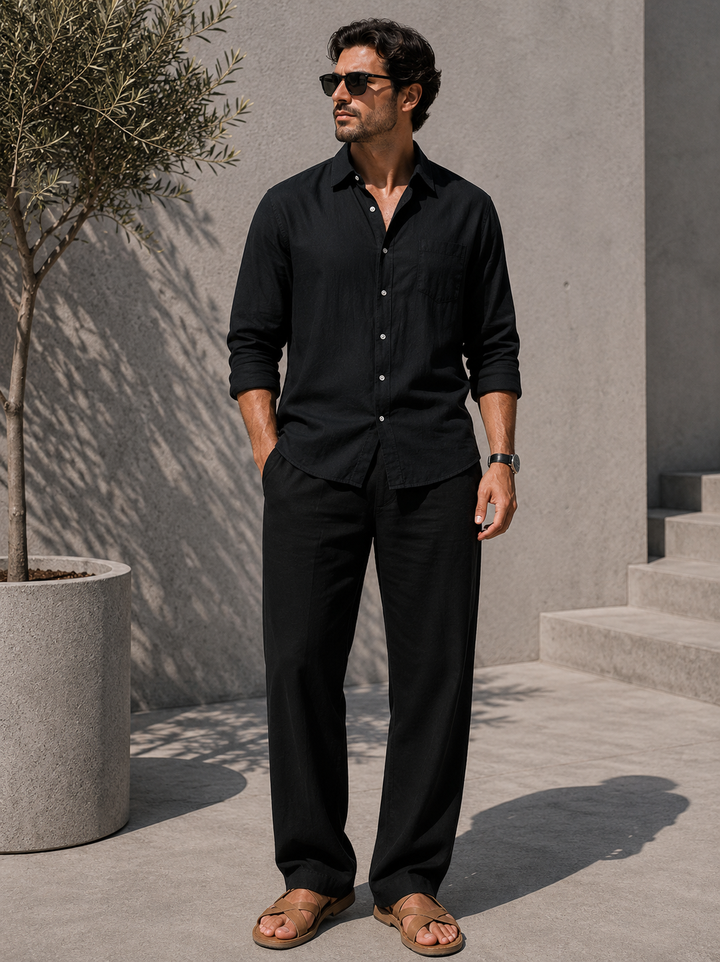 CRISTIAN | CONJUNTO PREMIUM DE LINO NATURAL