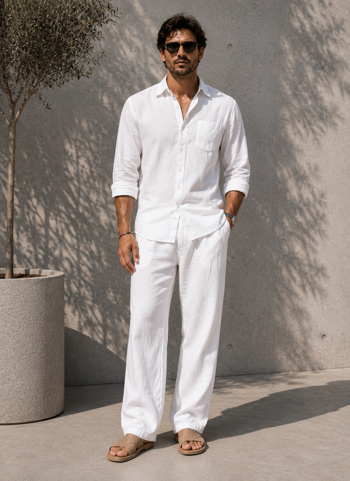 CRISTIAN | CONJUNTO PREMIUM DE LINO NATURAL