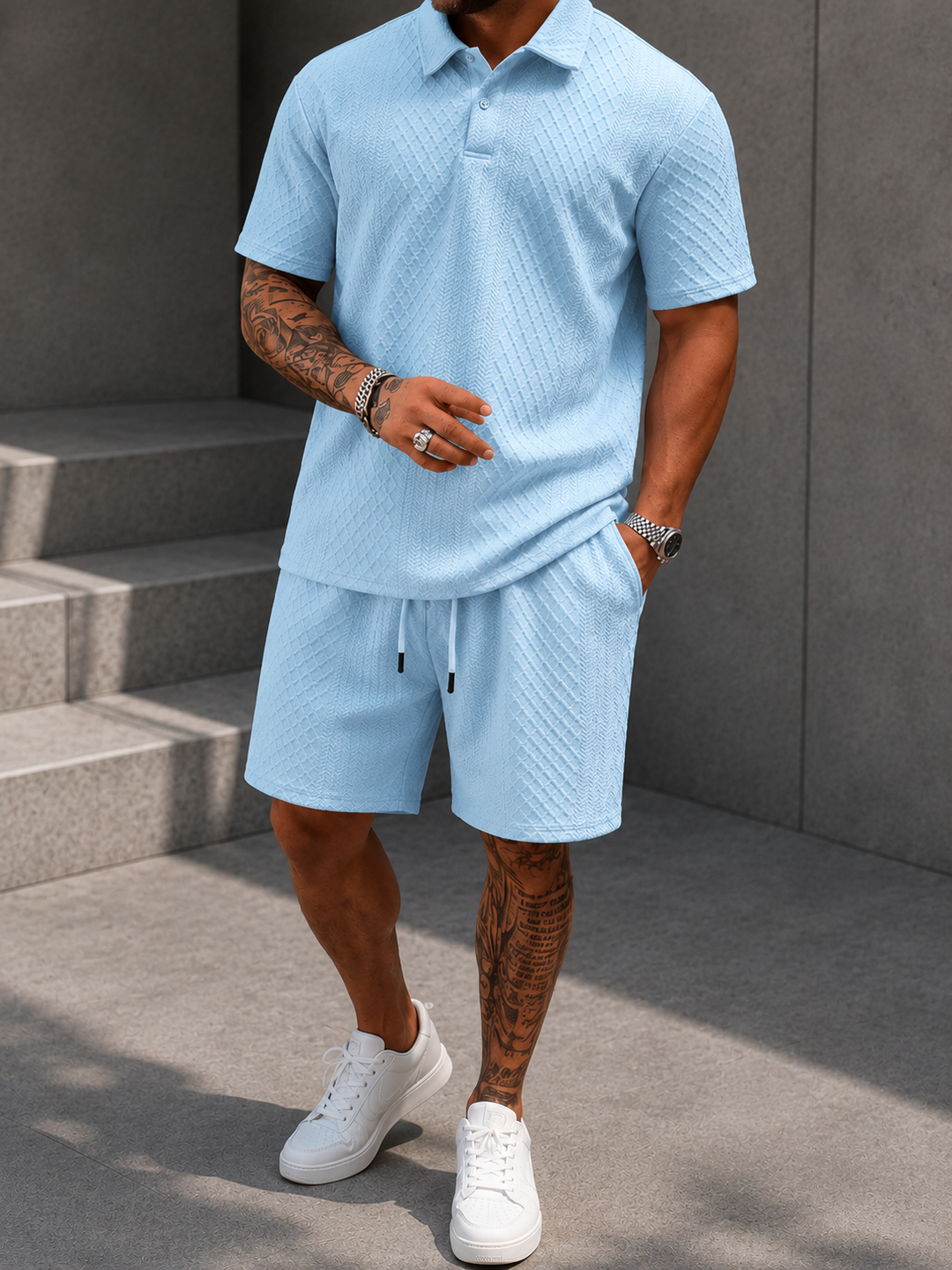 ADRIAN · CONJUNTO JACQUARD RESORT