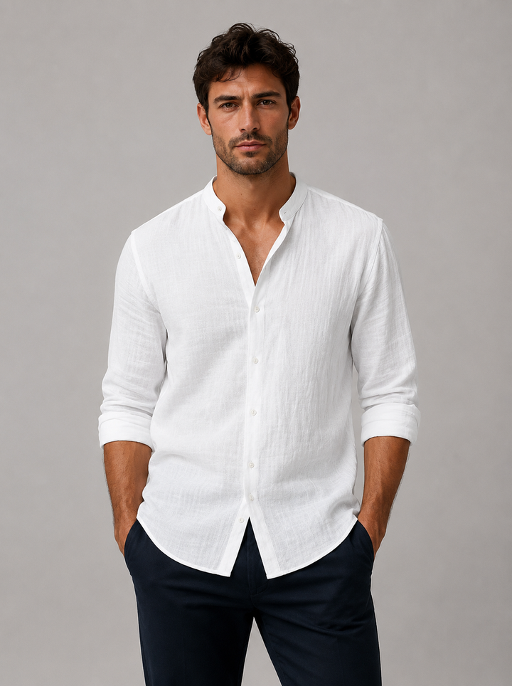 JOAQUIN | CAMISA PREMIUM DE ALGODON Y LINO ESSENTIAL