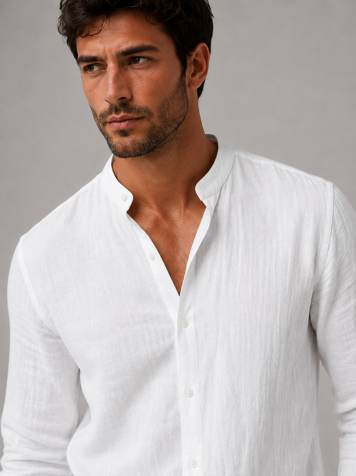 JOAQUIN | CAMISA PREMIUM DE ALGODON Y LINO ESSENTIAL