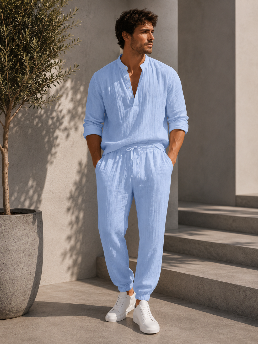 JUAN | CONJUNTO PREMIUM DE LINO Y ALGODON