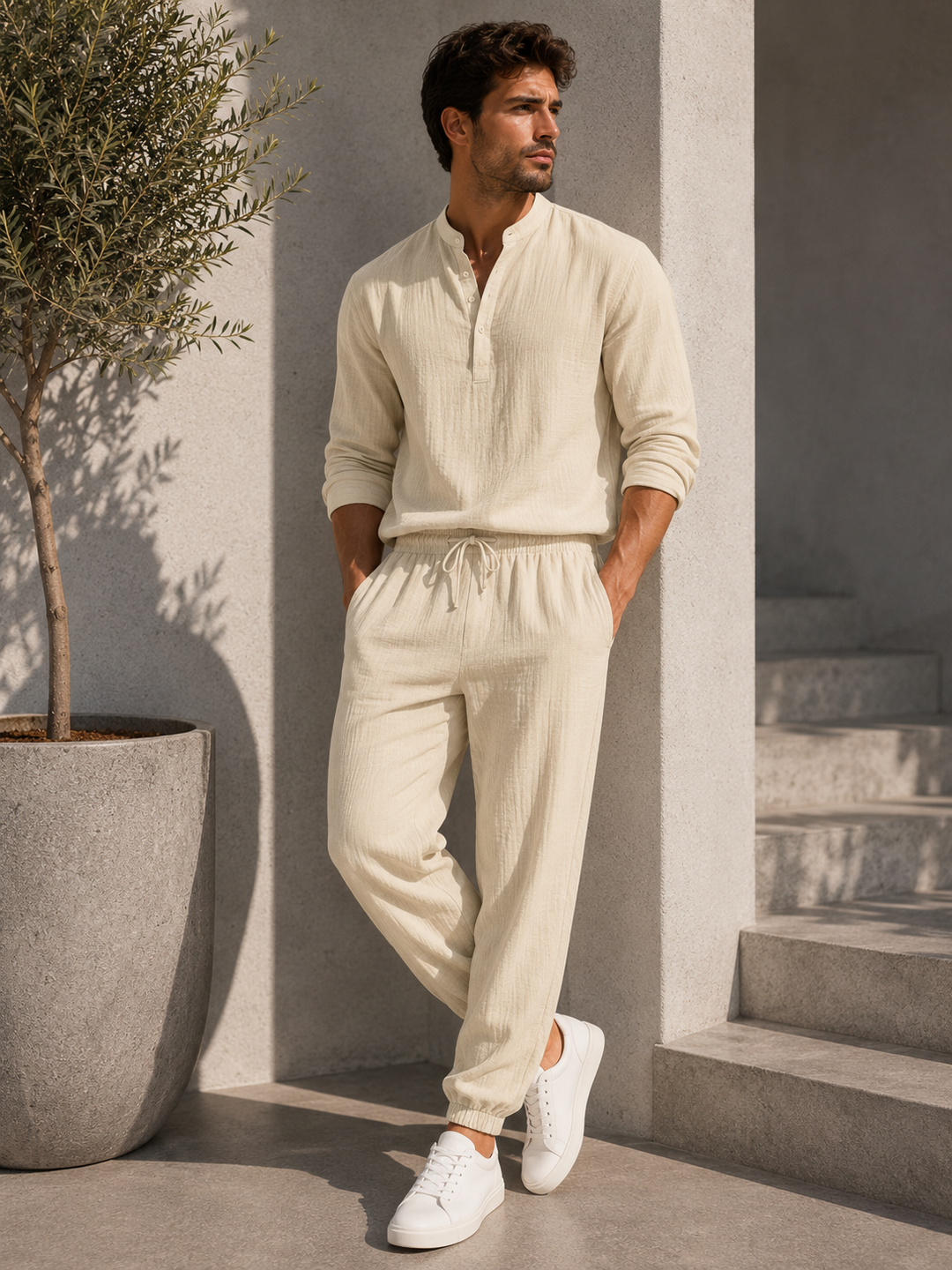 JUAN | CONJUNTO PREMIUM DE LINO Y ALGODON