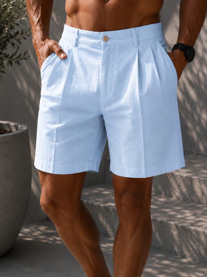 LUCA · SHORTS PREMIUM DE LINO Y ALGODON