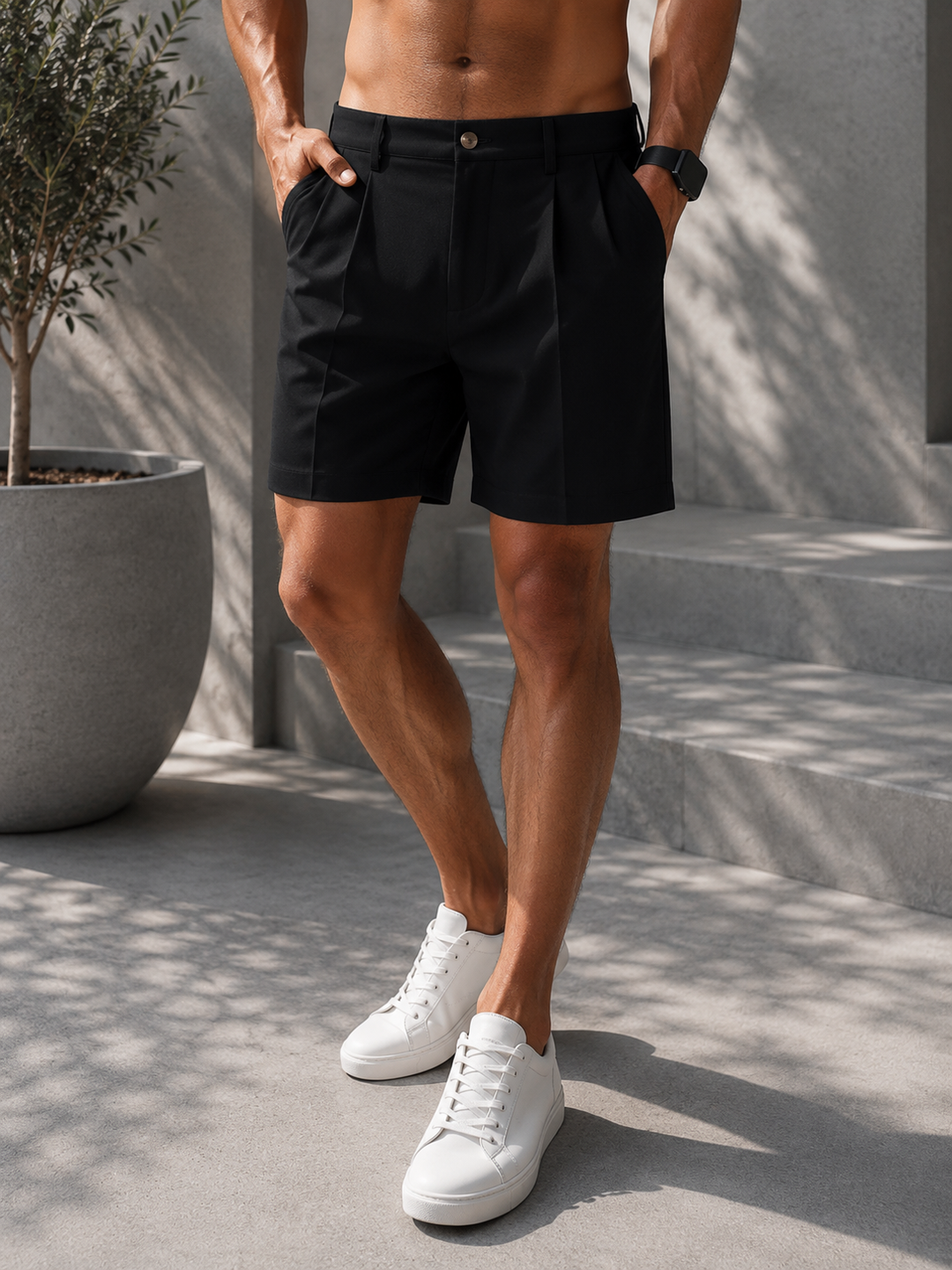 LUCA · SHORTS PREMIUM DE LINO Y ALGODON