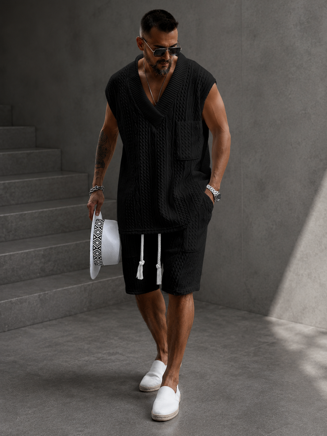 MANUEL · CONJUNTO JACQUARD RESORT