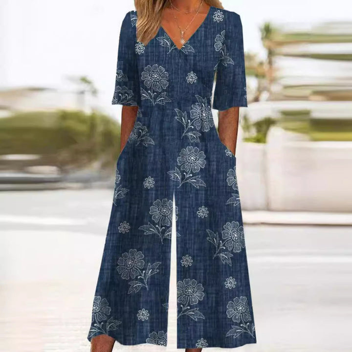 VALERIA - MONO ELEGANTE DE PIERNA ANCHA