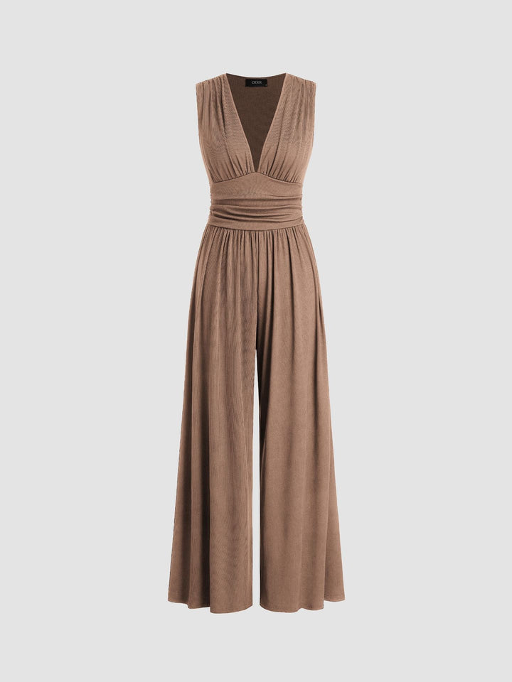 GENOVEVA - MONO ELEGANTE DE PIERNA ANCHA