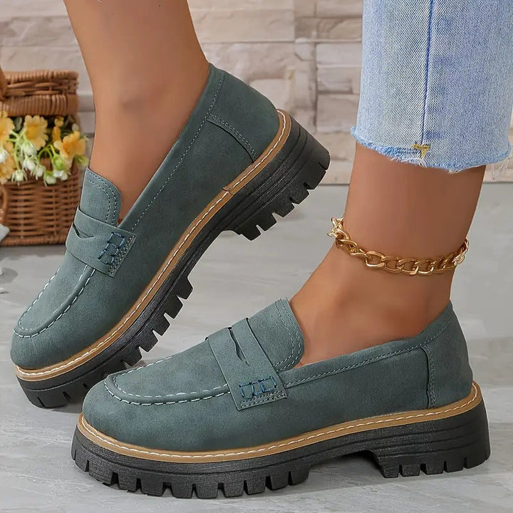 DUNIA - MOCASINES ELEGANTES DE SUELA GRUESA