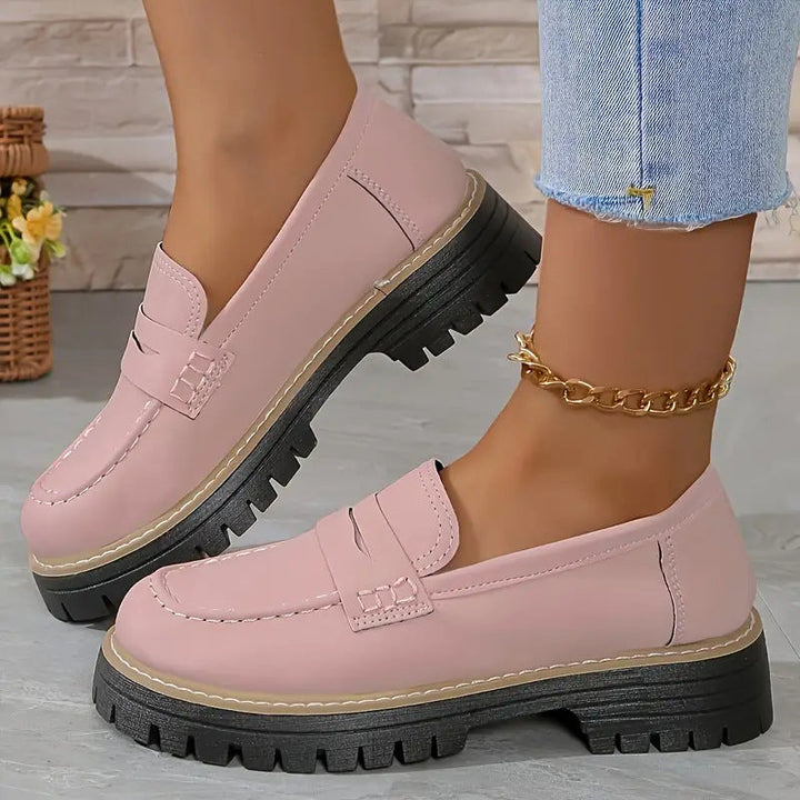 DUNIA - MOCASINES ELEGANTES DE SUELA GRUESA
