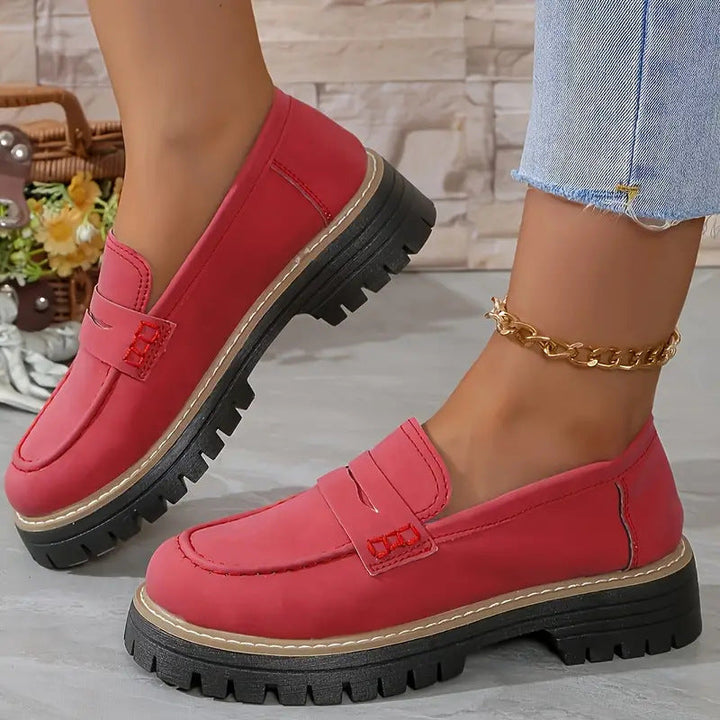 DUNIA - MOCASINES ELEGANTES DE SUELA GRUESA