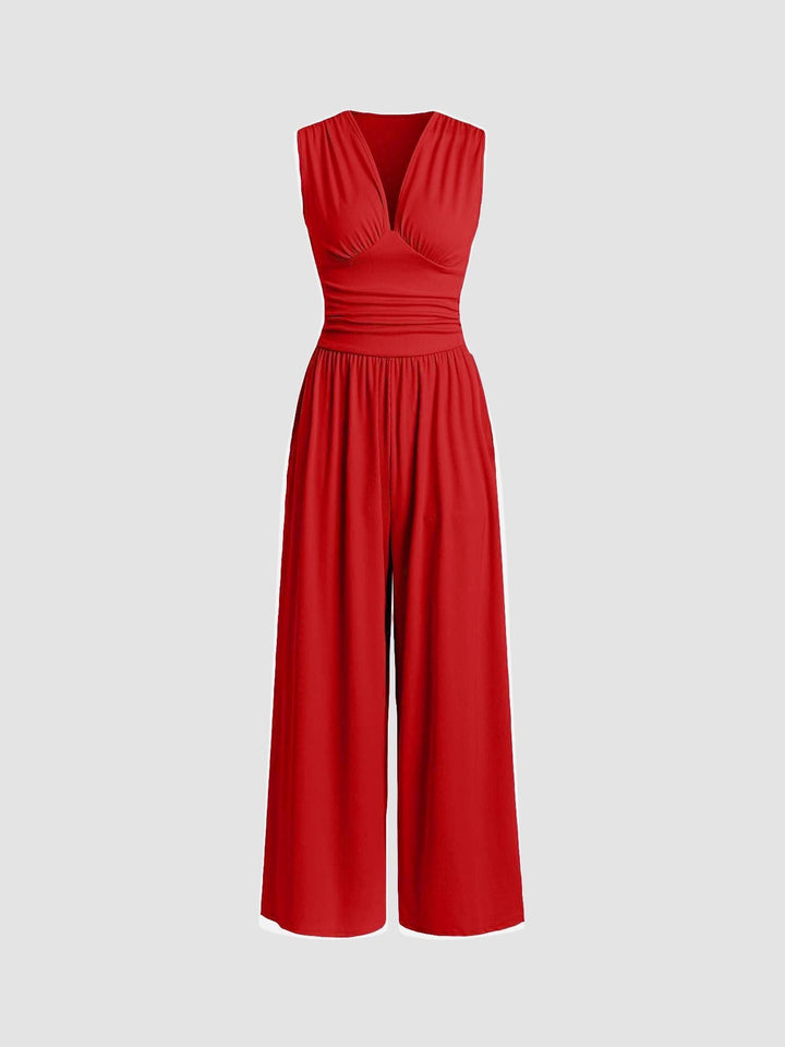 GENOVEVA - MONO ELEGANTE DE PIERNA ANCHA