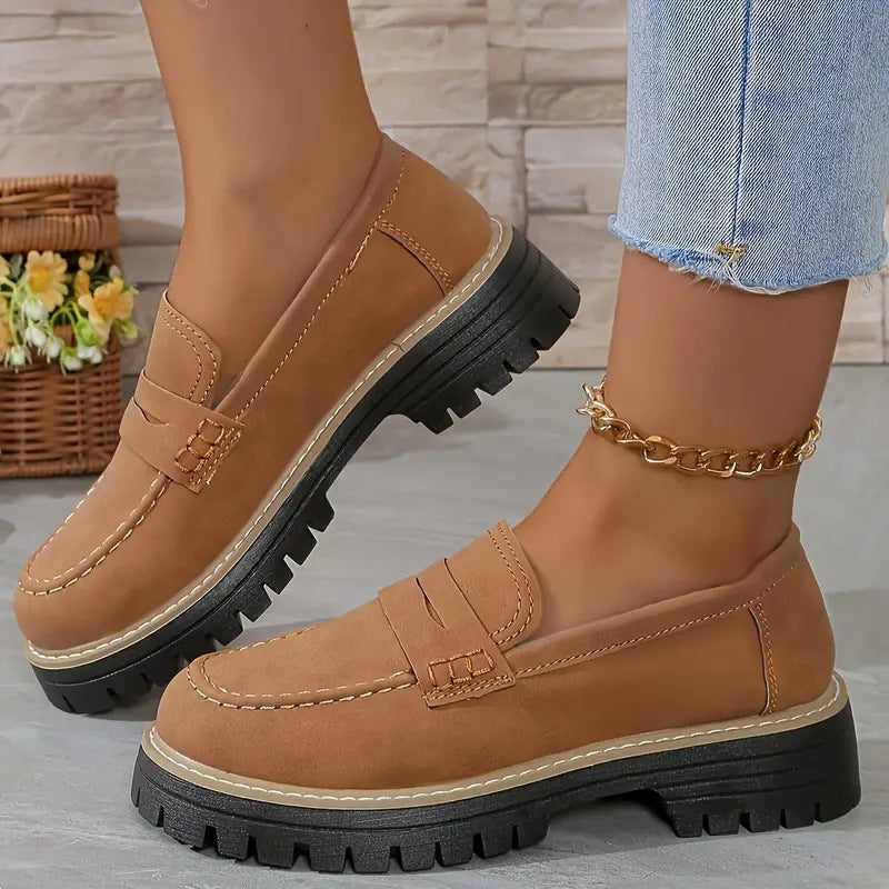 DUNIA - MOCASINES ELEGANTES DE SUELA GRUESA