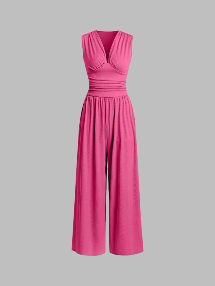 GENOVEVA - MONO ELEGANTE DE PIERNA ANCHA