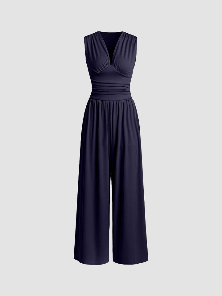 GENOVEVA - MONO ELEGANTE DE PIERNA ANCHA