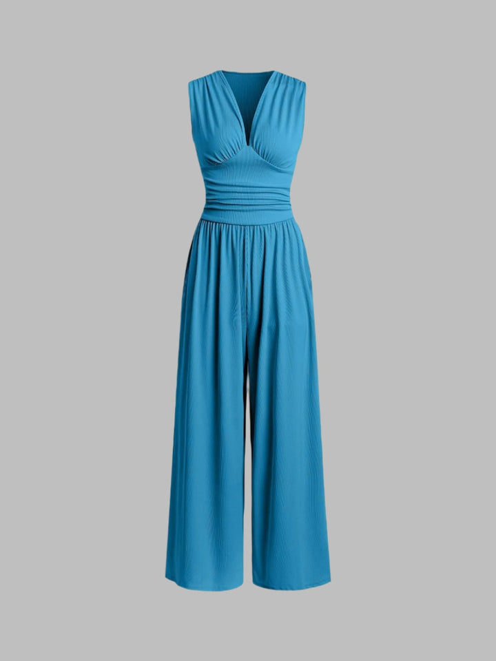 GENOVEVA - MONO ELEGANTE DE PIERNA ANCHA