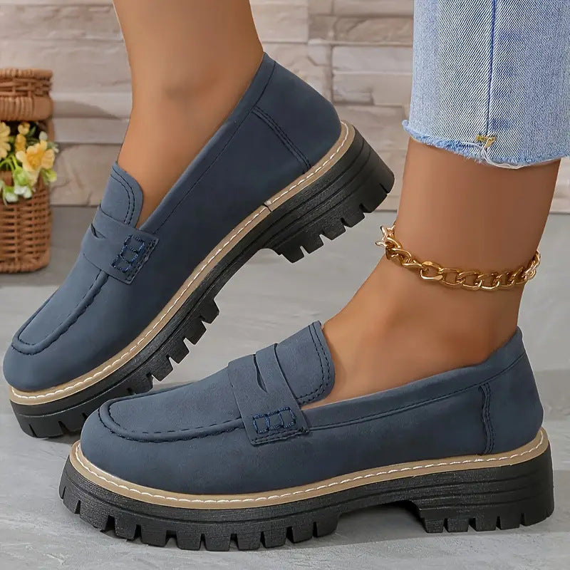 DUNIA - MOCASINES ELEGANTES DE SUELA GRUESA