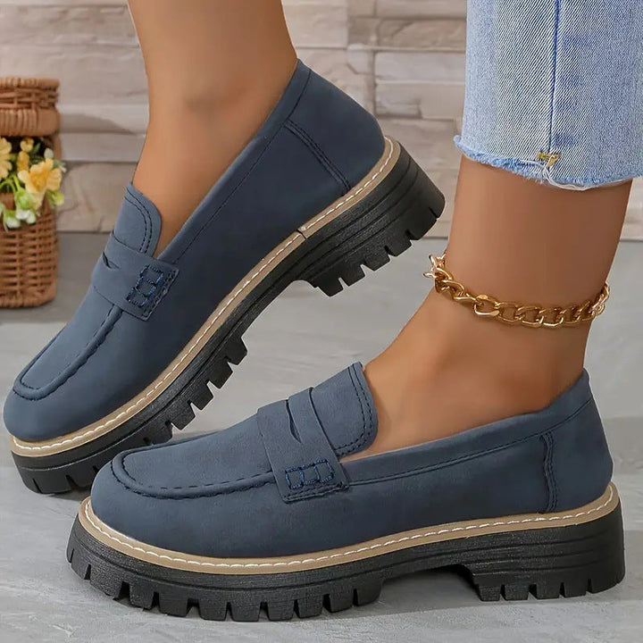 DUNIA - MOCASINES ELEGANTES DE SUELA GRUESA