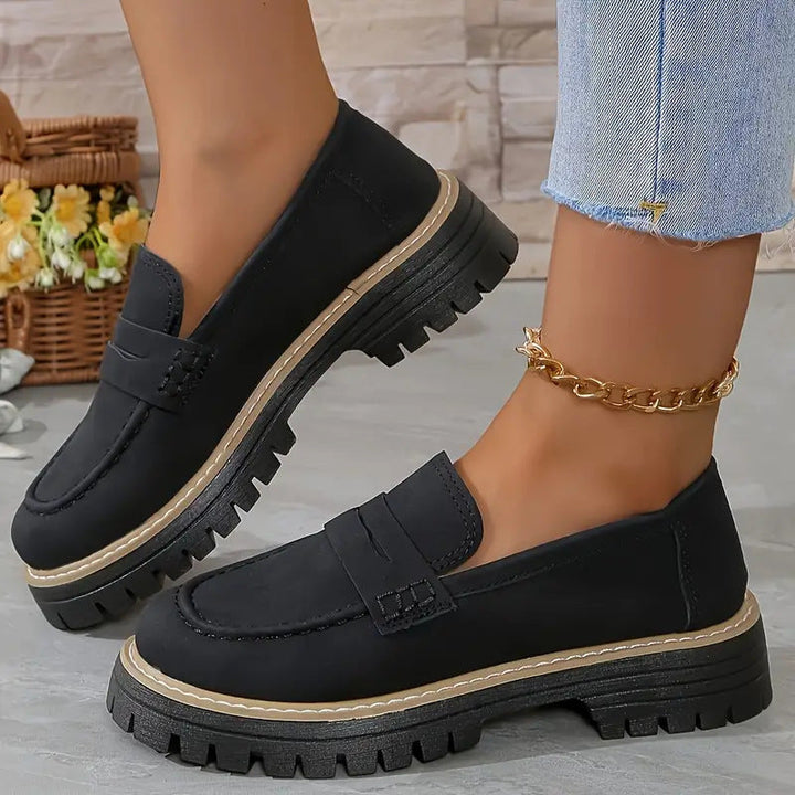DUNIA - MOCASINES ELEGANTES DE SUELA GRUESA