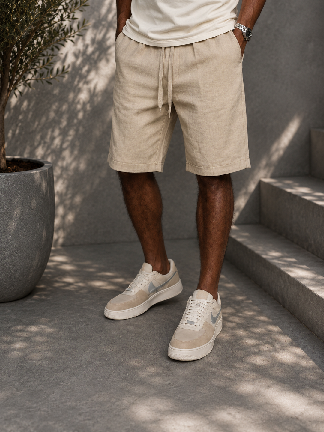OLIVER · SHORT DE LINO RESORT