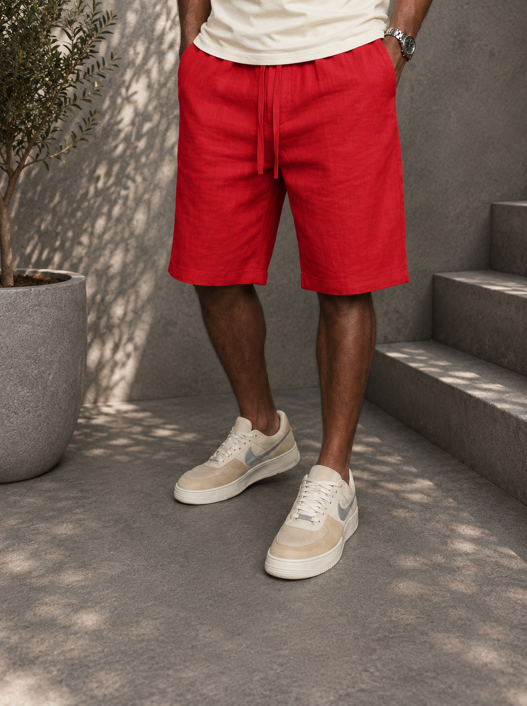 OLIVER · SHORT DE LINO RESORT