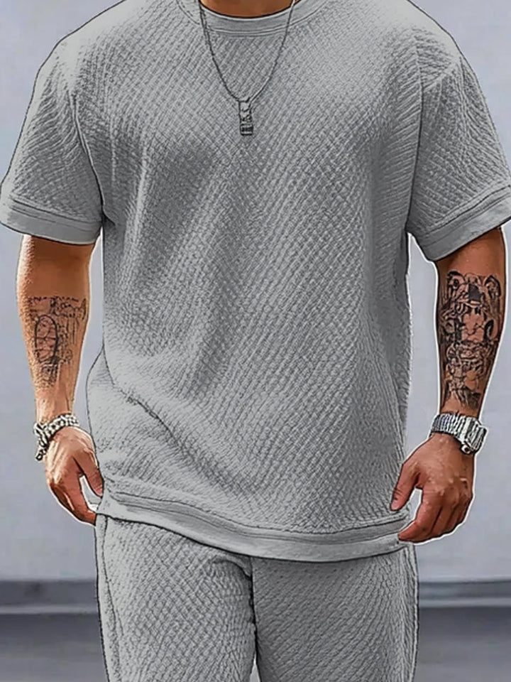 Breathable Waffle 2-Piece Athleisure Set