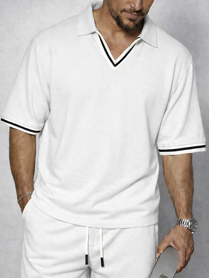 Sporty Stripe Trim Matching Set