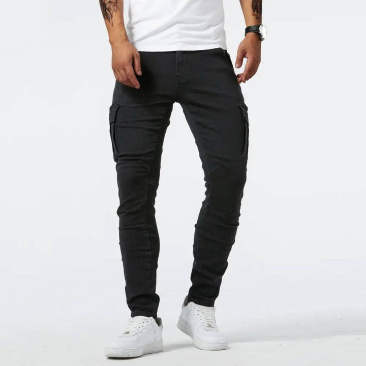 SEBASTIÁN -  JEANS CARGO ELÁSTICOS 4D