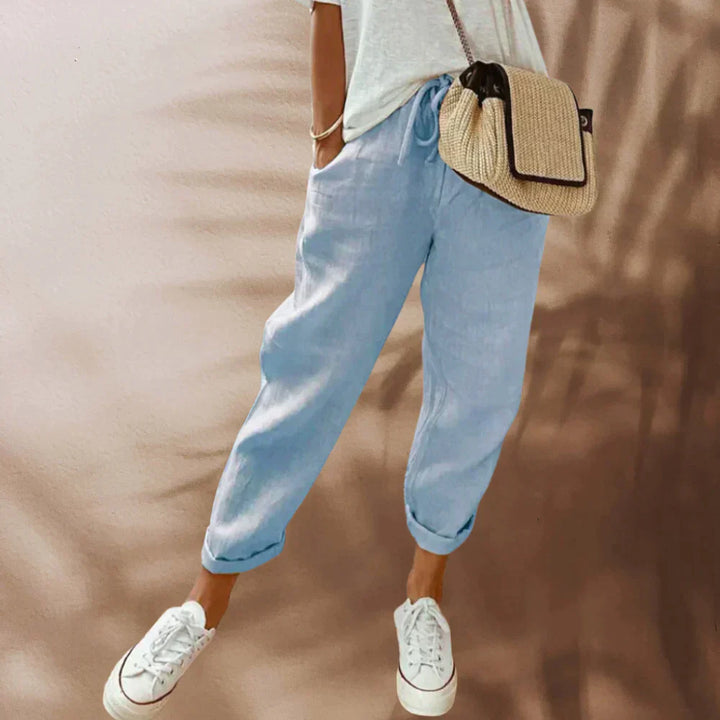 VALERIA - PANTALÓN DE LINO LIGERO