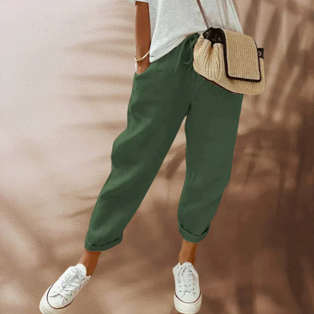 VALERIA - PANTALÓN DE LINO LIGERO