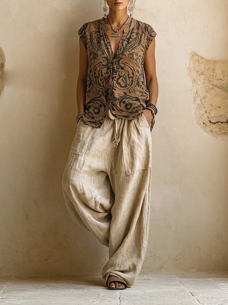 ARACELI - CONJUNTO BOHO 3 PIEZAS