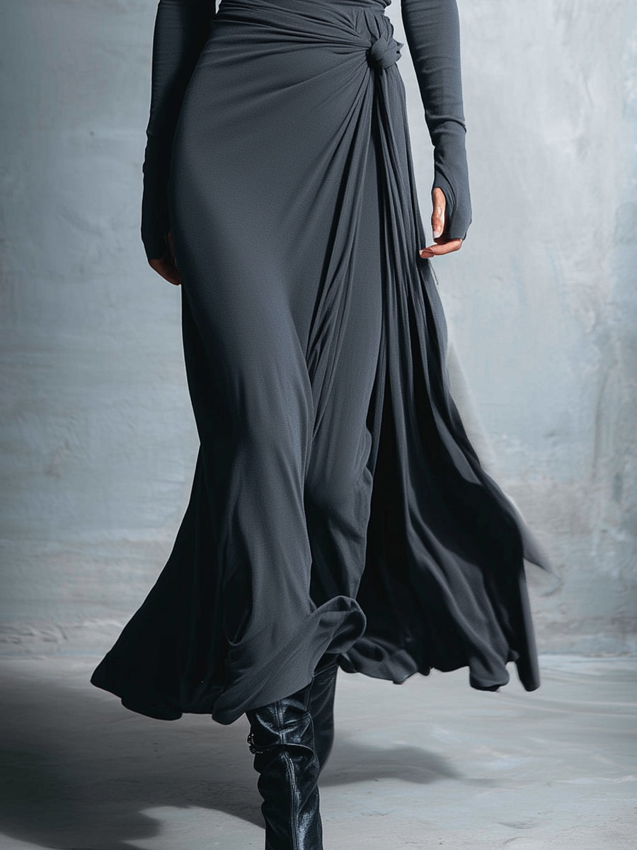 GUADALUPE - VESTIDO LARGO ENVOLVENTE
