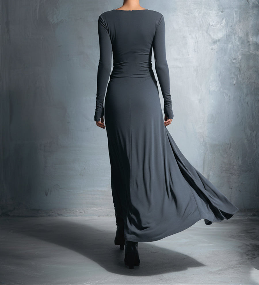 GUADALUPE - VESTIDO LARGO ENVOLVENTE